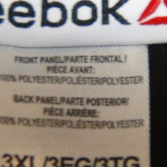 REEBOK Big Men's Classic Polyester 6" Inseam Runners Shorts Black Size 3XL - Picture 10 of 15